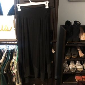Apt. 9 Black Maxi Skirt with Lace Bottom Size Small